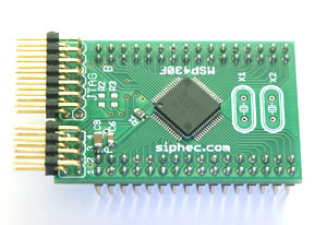 MSP430 TinyBoard, Development Board, MSP430F155, MSP430F156, MSP430F157, MSP430F168, MSP430F169