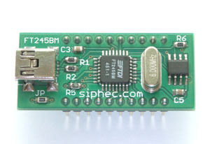 FT245 TinyBoard, Development Board, FT245BM, FT245BL Board